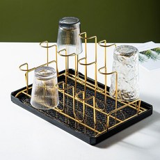 거치대 컵걸이 스텐 컵꽂이 받침 홀더 건조대 정리대 8컵 골드 높이조절, 실버 8컵 에메랄드그린, 1개