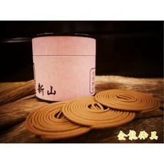 金龍佛具 新山檀香 小盤香 香環 環香 香品 檀香 買五送一, 1個, 一罐