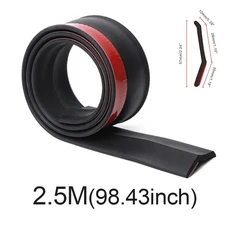 카 앞 범퍼 립 스플리터 스포일러 고무 스커트 프로텍터 스트립 자동차 사이드 외부 몰딩