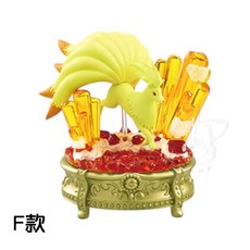 M.M小舖 RE-MENT 盒玩 寶可夢水晶寶石系列收藏 發光的神祕奇蹟 寶可夢 寶石 全6款, 1個, F款/九尾1MX06