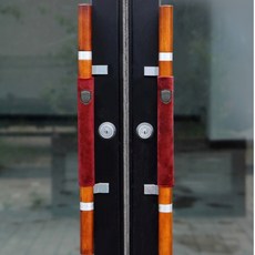 6색 1개 55cm 세로형 향균 출입구 손잡이 커버 현관 문고리 문손잡이 패드 덮개 현관문, 버건디 55cm