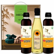 [제프몰] 기픈샘 만능간장2+해바라기유1 식용유선물세트 간장세트 명절선물 추석 설, 1세트