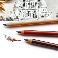 콘테어파리스 conte a paris 미술스케칭연필 연필콘테, 스케칭콘테sepia, 본상품선택