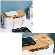 복잡한 멀티탭 케이블 정리함 컴퓨터 선 정리 수납 케이스, 1