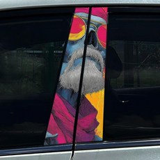 핑크 해골 머리 자동차 스티커 필러 커버 흠집 방수 내구성 장식 자동 데칼, 2. SK 420, A. 1 PC