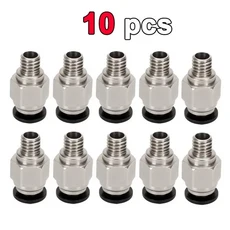 Bambu Lab X1C P1P P1S 3D 프린터 PTFE 튜브 1.75mm 필라멘트 압출기 AMS 공압 커넥터 용 피팅, 14 10pcs-PC4-M6