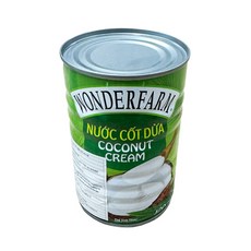 원더팜 코코넛크림 400ml 1캔 / 아시아푸드