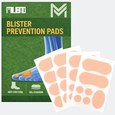 물집 방지 보호 패드 - 군인 군대 입대 준비물 새신발 구두 군화 쿠션 풋케어 앞꿈치 뒤꿈치 밴드 까짐, A타입 2P + B타입 2P, 1개