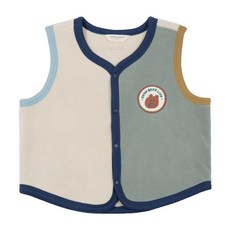 삐삐롱 [삐삐롱25FW]코지블럭MT 극세사 반조끼