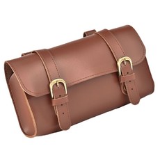 빈티지 자전거 프론트 백 가죽 자전거 파우치 섬세한 자전거 안장 파우치백 자전거 액세서리 넉넉한 수납공간 제공