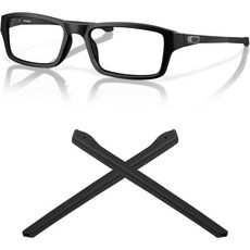 눈을 뜨게 하는 교체용 귀받침대 호환 가능 오클리 챔버 OX8138 선글라스 3049488, 블랙