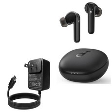 BoxWave Soundcore Life P3와 호환되는 충전기 - 벽면 다이렉트 (15W) 내장 0.9m(3피트) 케이블로 장치를 빠르게 충전하세요, BoxWave Soundcore Life P3와 호환되