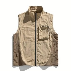 背心外套運動外套休閒馬甲工裝背心外套男馬甲背心背心男無袖外套大尺碼馬甲登山攝影耐穿輕量戶外透氣多口袋寬鬆