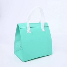 도시락 포장 보온백 특대형 런치백 동전지갑 부직포, 1개, 그린 21x27x11