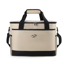 라이마엘코 캠핑용 보냉백 아이스 쿨러백 보온 보냉 나들이 가방, 1개, Beige 1개, Beige