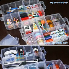 토이앤조이 바쿠간 바쿠칸 소품 문구 팽이 멀티 보관함 정리함 악세서리 미니카 블럭 블록 미니인형 LOL 수납함 사무용품 인형 레고, 1개