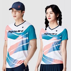 싸이코버드 PSY-5015 PSY-6015 배드민턴 남성 여성 반팔 티셔츠