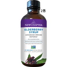 New Chapter 뉴챕터 삼부커스 블랙 엘더베리 시럽 118ml 2병, 2개