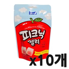 피크닉 젤리 사과, 10개, 45g