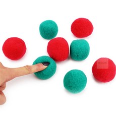 모조리마트 폼폼이 50mm 컬러볼 공예재료 수공예, 빨강