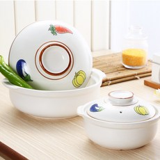 日式土鍋 砂鍋 平底鍋 陶瓷燉鍋 火鍋 多尺寸, 白色,8寸-1.2升, 1個