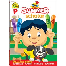 School Zone Preschool Summer Scholar Workbook: 80 Pages Toddler Pre-K ABCs Alphabet Basic Pho, School Zone Preschool Summer S