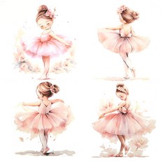 발레 소녀 냅킨 20장 K-18-023, 1세트, 혼합색상, 20개