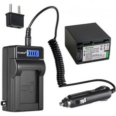 카스타 NPFH100 LCD AC 배터리 충전기 소니 DCRHC22 DCRHC23 DCRHC24 DCRHC26 DCRHC27 DCRHC28 DCRHC30 DCRHC32 DCRH, 1 Charger + 1 Battery