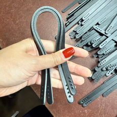 1cm / 30cm 미니핸들 이태리가죽, 1개, 브라운(진밤)