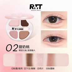 RMT羅小曼 四色臥蠶盤 卡皮巴拉造型 臥蠶提亮放大, 1個, 一般款 02甜奶桃