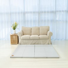 도담도담 논슬립 항균 폴더매트 1+1, 블루그레이