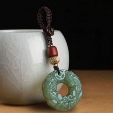 티큐 소원성취 행운 재물운 불교 평안구 자동차 열쇠고리 키링 E301, 청색, 1개