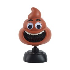 귀여운 똥 모양 작은 개별 팬 USB 전원 저소음 냉각 장치, 1개, 검은, 흑색의