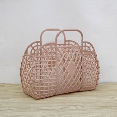 까마느 목욕 바구니 미니매쉬 수영 비치백, 베이지