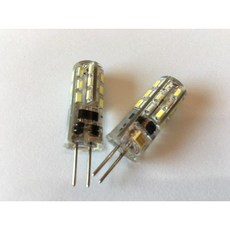 G4 LED 豆泡 燈泡 黃光/白光 12V/110V 省電燈泡, 1個, 2W(黃光) 12V