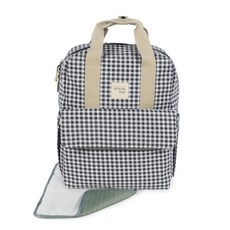 Baby City Walking Mum, 防潑水後背媽媽包/黑白細格