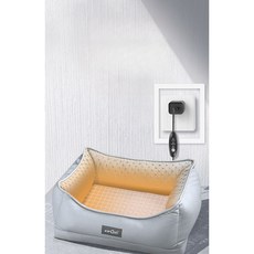 OKRA 고양이 온열 USB 전기 가열 방석, grey, 1개