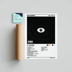 팝랩퍼 음악 앨범 커버 Bad Bunny Neues 포스터 미적 힙합 록 Un Verano Sin Ti Canva Wall Room Decor, 06 23