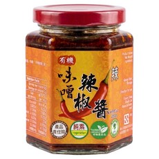 美福 味噌辣椒醬, 1個, 有機味噌辣椒醬-辣