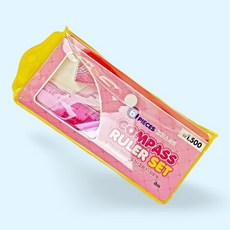 [피코룸] 초등컴퍼스세트 삼각자각도기세트 수학준비문구학용품, 1개