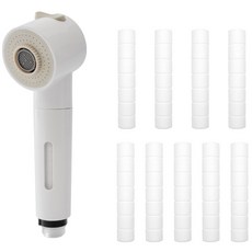 투데이리빙 1+9 세트 핸디형 타입 주방용 수전 필터 헤드 + 필터 9개 포함 주방 녹물 제거 수압 상승, 1세트