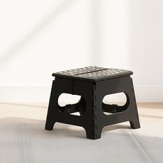 간이의자 폴딩체어 접이식의자 보조의자 스툴 휴대용의자 캠핑의자, 1개, 02 소사이즈 black