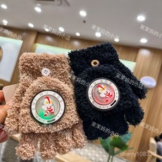 兒童手套 發光手套 男童髮光卡通翻蓋手套女童寶寶兒童保暖指套防風女孩加厚冬季五指 兒童手套 兒童冬季手套 M