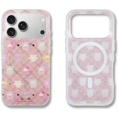 Sonix 아이폰 17 프로용 케이스 | MagSafe와 호환 | 3m(10피트) 낙하 테스트 | 델릴라 플라워, iPhone 17 Pro, 헬로 키티 라떼 베어스