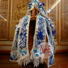 金龍佛具 藍龍袍/福德正神 土地公 千歲 王爺 神明衣, 1個, 1尺2長-1尺3神明穿