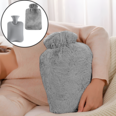 라라민 보온 물주머니 온수 찜질팩 2L 그레이, 1개