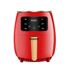 智能可視空氣炸鍋, 國內可用110V, 4.5L-紅色