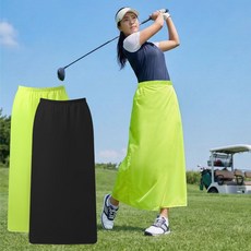 돌핀 골프 아웃도어 멀티 레인 스커트 우의, 1개, 딥블랙