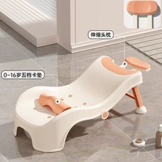 샴푸의자 접이식 샴푸 안락 침대 의자 가정용 아이템 헤어 방수-핑크 목욕, 1개, I. 곡선형 등받이 머리 감을 때 옷이 젖지 않음 벚꽃