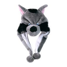 귀여운 동물 모자 코스프레 할로윈 크리스마스, 1개, 귀여운동물모자-늑대v2